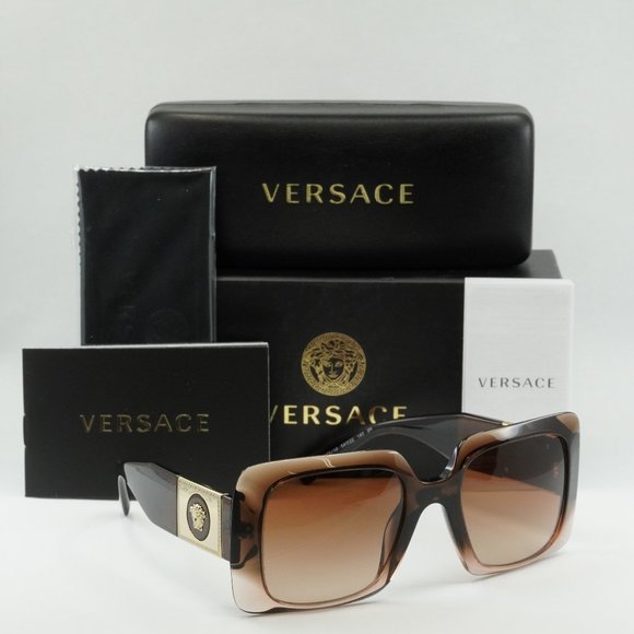 Versace VE4405 533213 Square Sunglasses - Transparent Brown Gradient